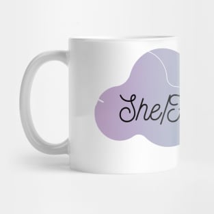 She / Him Pronoun Mug